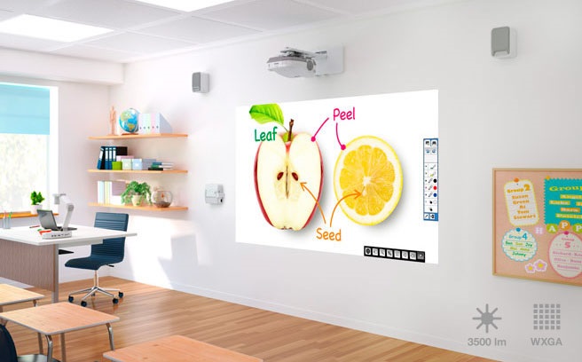 Máy chiếu Epson LCD EB-685WI có chất lượng hình ảnh cao cấp sắc nét